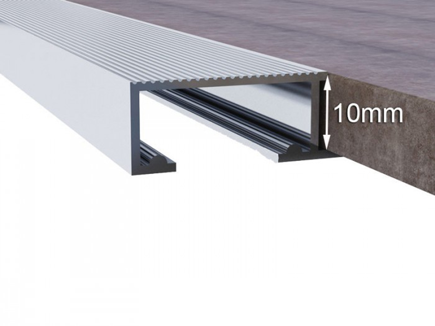 Promax Aluminium Stair Nosing Chrome