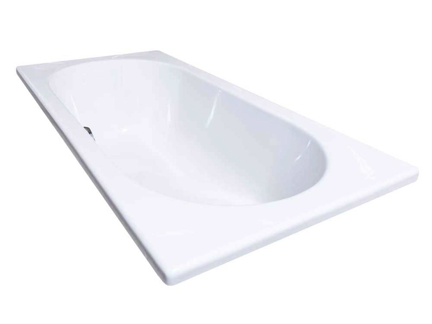 Iqwa White Built-in Straight Bath
