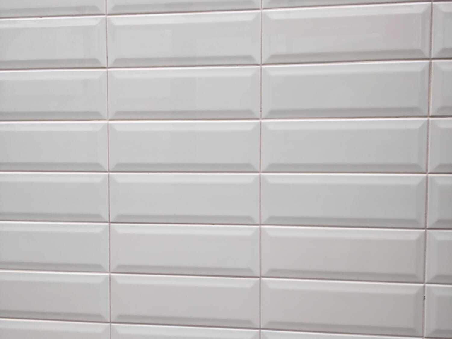 Bevelled White Matt Ceramic Wall Tile