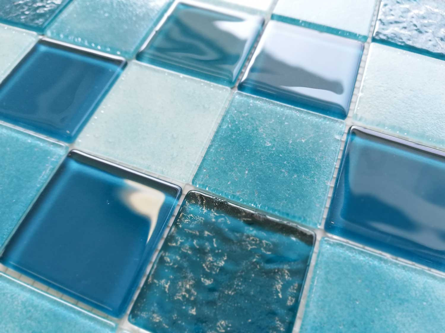 Caribean Evergreen Glass Mosaic