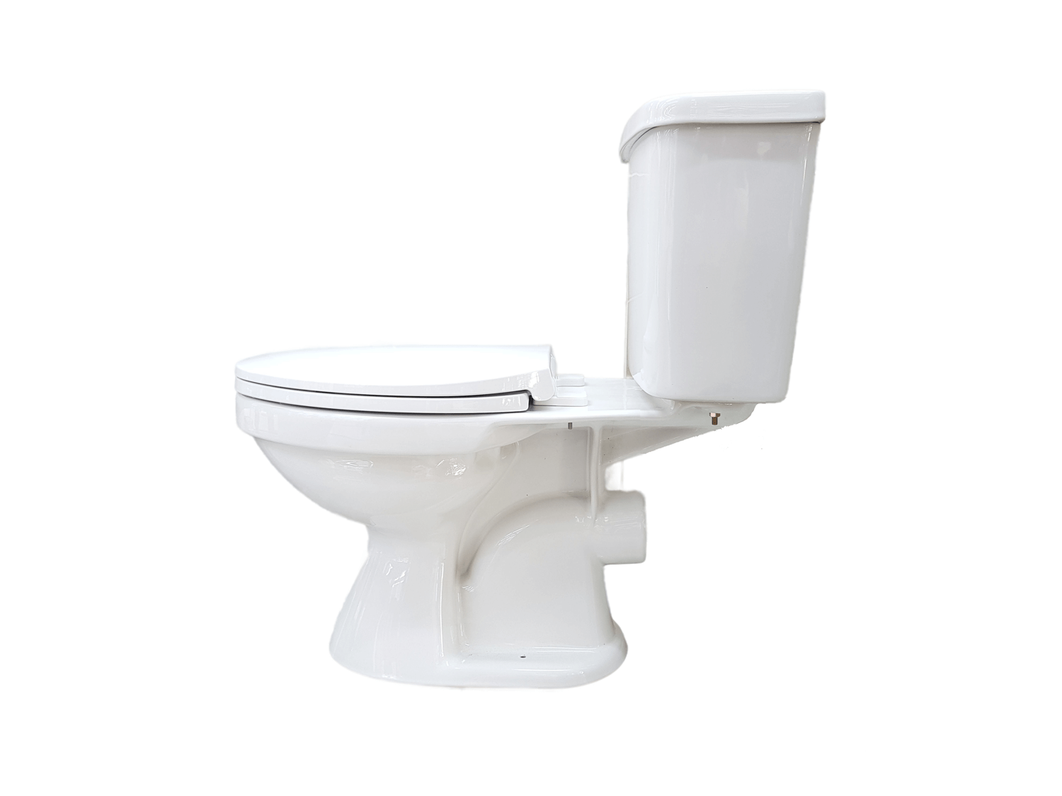 COTTO Ben-P White Dual Top Flush Toilet Suite Side View