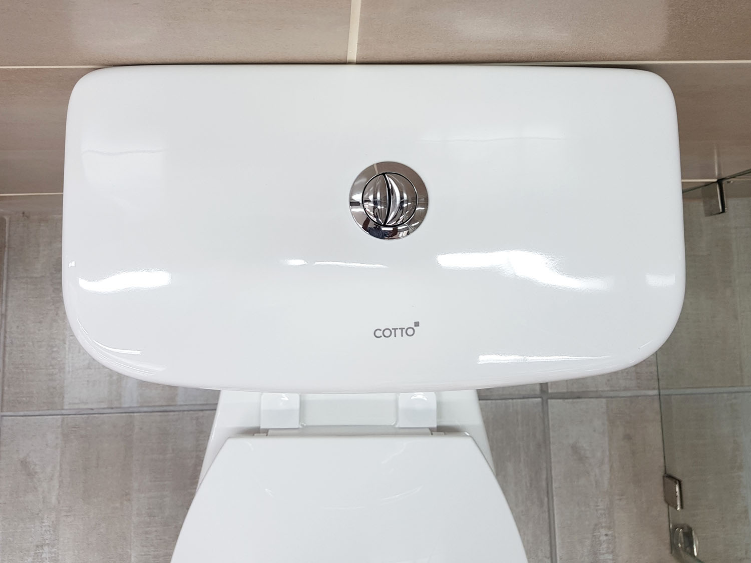 COTTO Ben-P White Dual Top Flush Toilet Suite