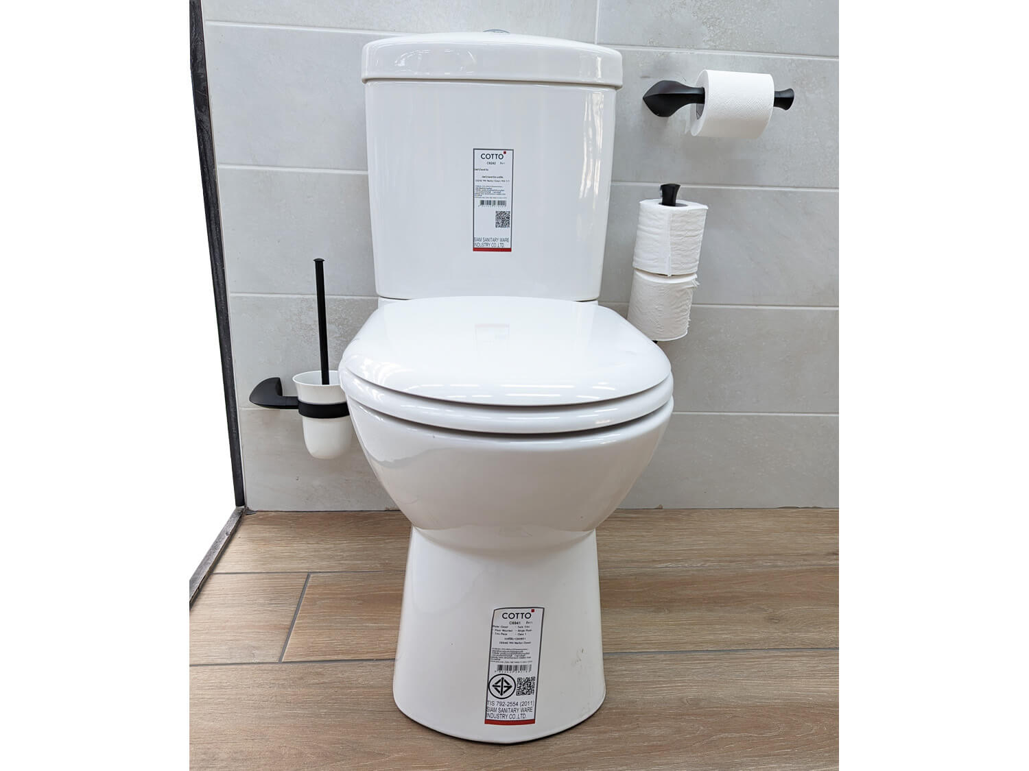 COTTO Marilyn White Dual Top Flush Toilet Suite