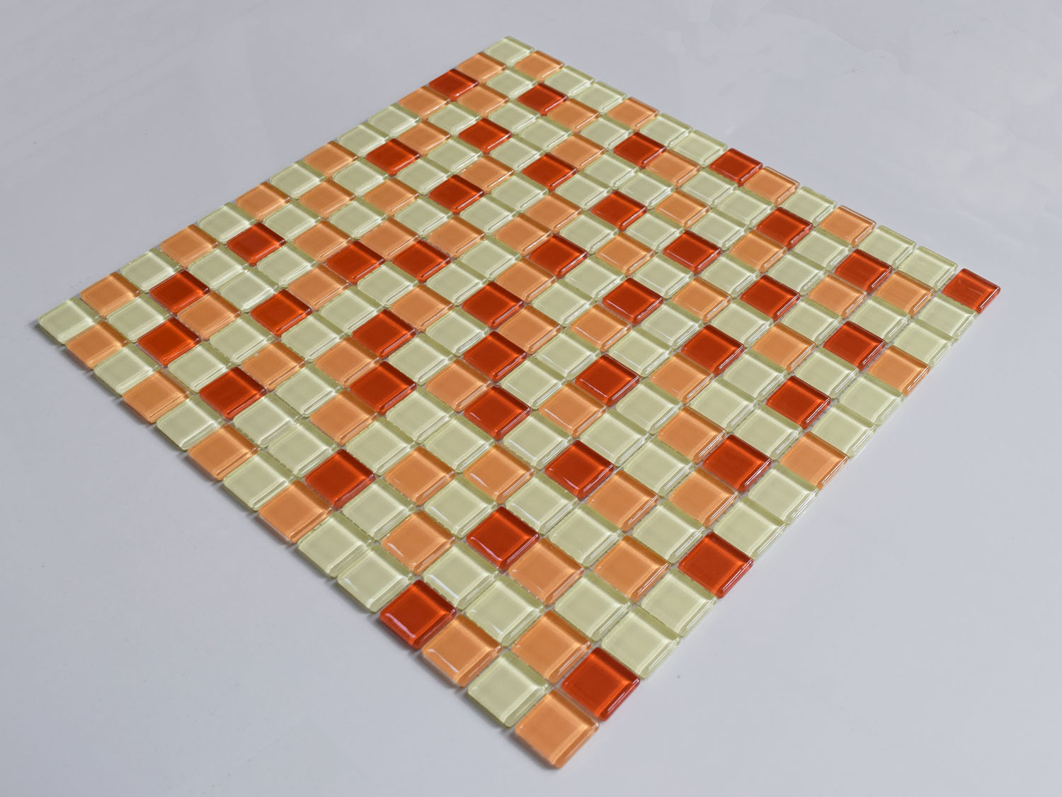 Crystal Orange Glass Mosaic