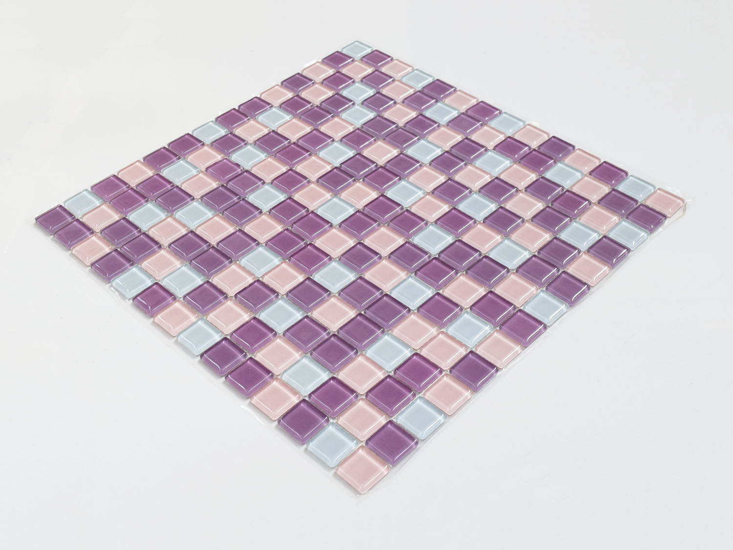 Crystal Purple Glass Mosaic