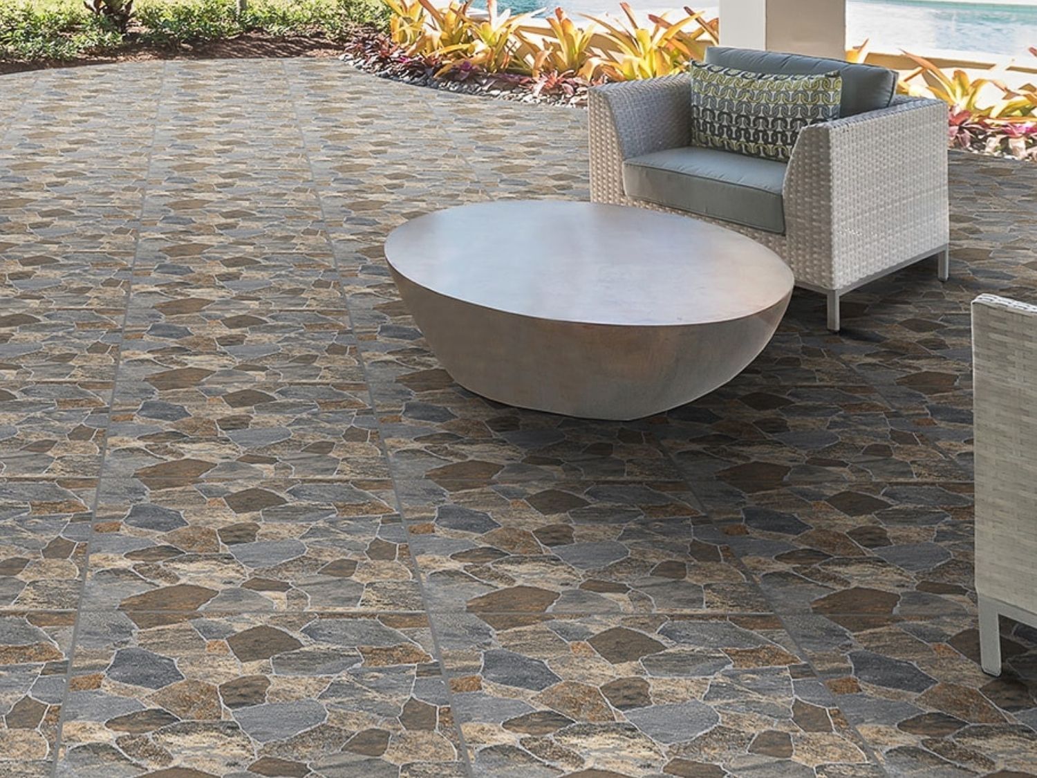 CTM Kenya Volterra Rust  Slip Resistant Ceramic  Floor  