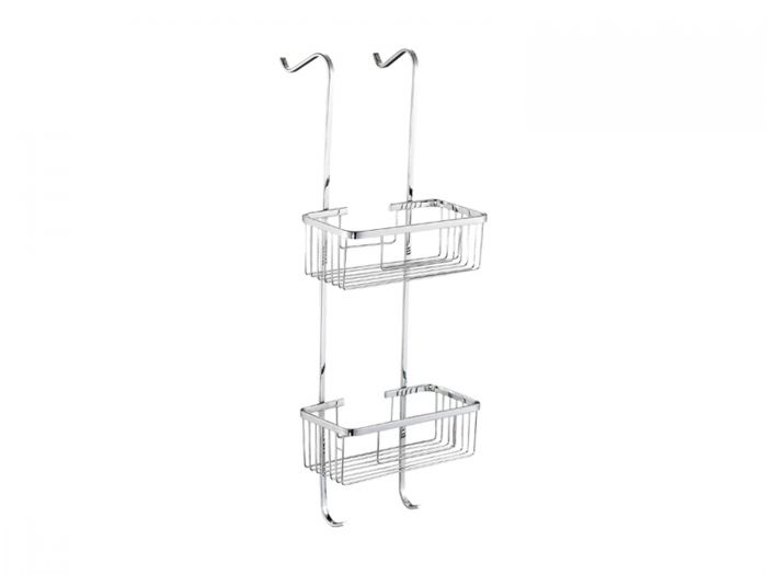 Cellini Stainless Steel Double Shower Basket