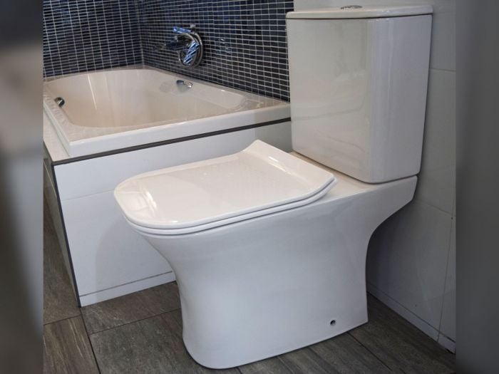 Charlotte White Dual Top Flush Toilet Suite