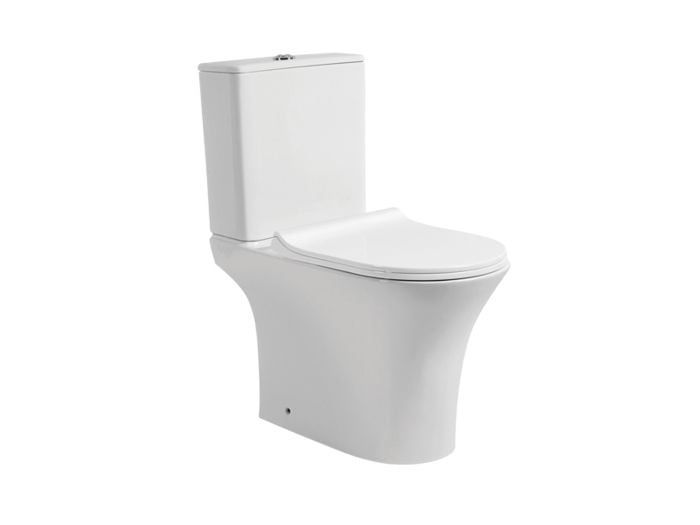 Ekos Charleston White Dual Top Flush Toilet Suite