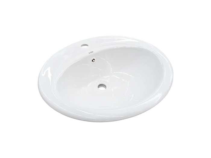 EKOS Kameo White Oval Drop-In Basin - 550 x 475mm