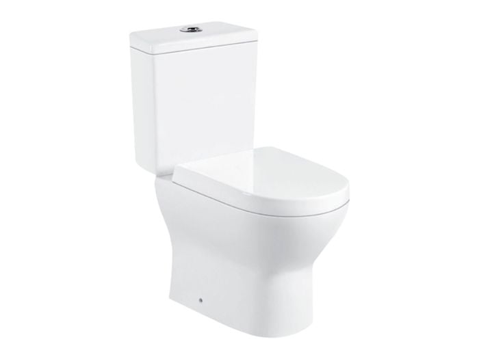 EKOS Nevada White Dual Top Flush Toilet Suite
