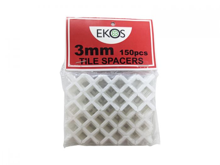 Ekos Plastic Tile Spacers White - 3mm