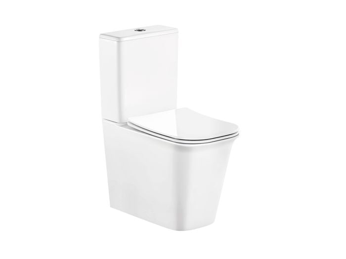 Ekos White Silk Close Couple P-Trap Toilet