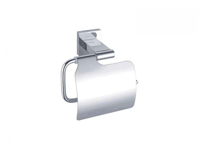 Gina Chrome Toilet Paper Holder With Cover