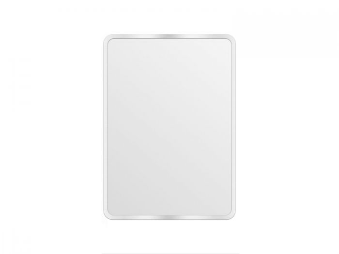 Silver Aluminum Framed Mirror With Shelf - 600 x 800mm