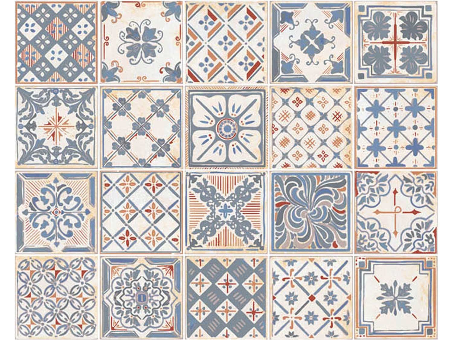 dAntica Ornament Rectified Glazed Porcelain Floor Tile
