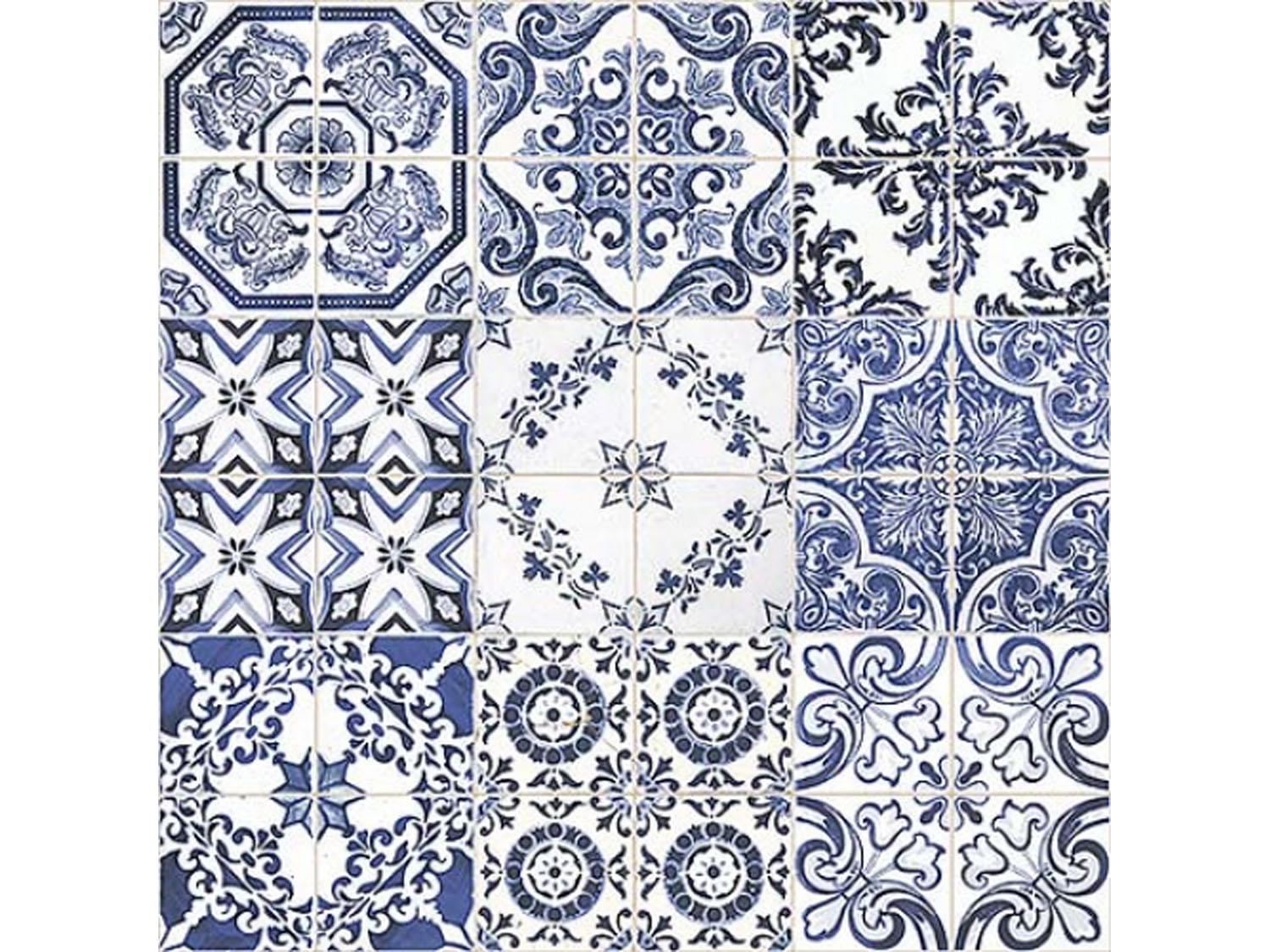 dDutch Blue Rectified Glazed Porcelain Floor Tile