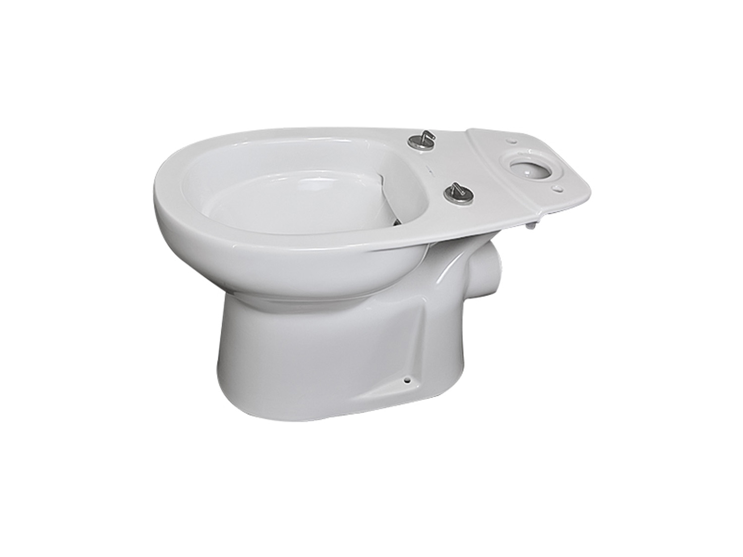 Delta White Dual Top Flush Toilet Suite