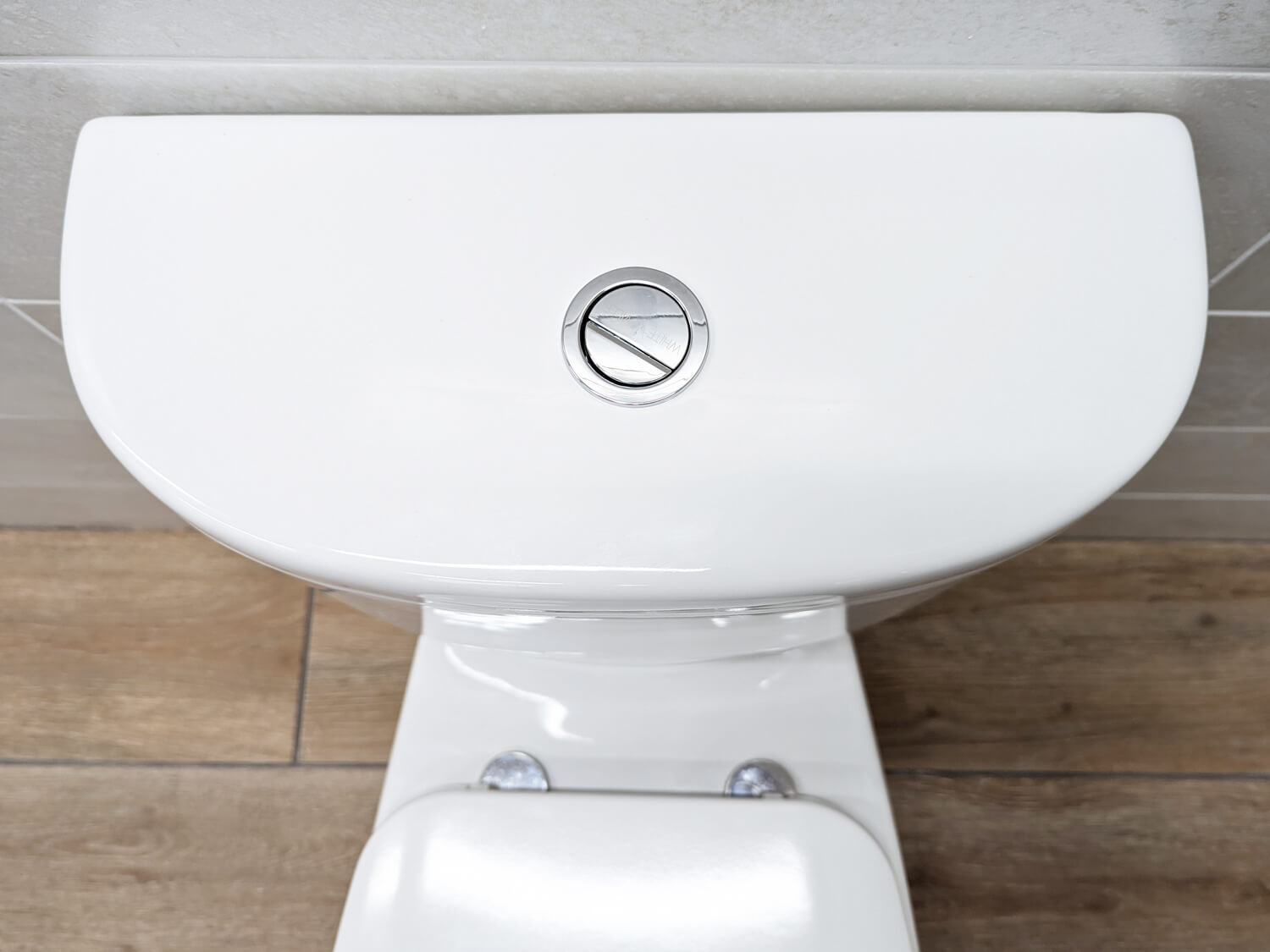 Delta White Dual Top Flush Toilet Suite Cistern