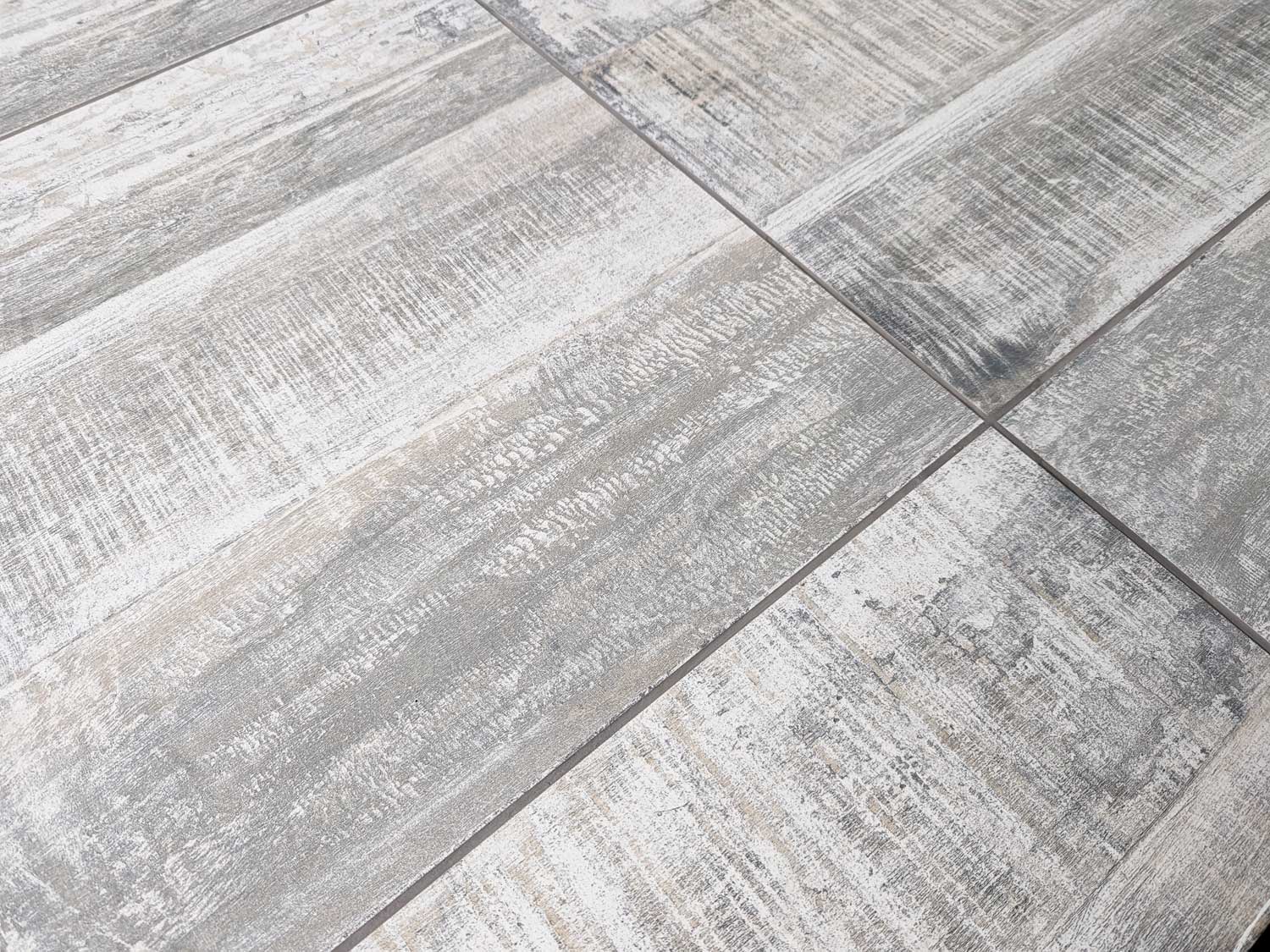 Ecowood Grey EcoTec Rectified Matt Hard Body Ceramic Floor Tile 