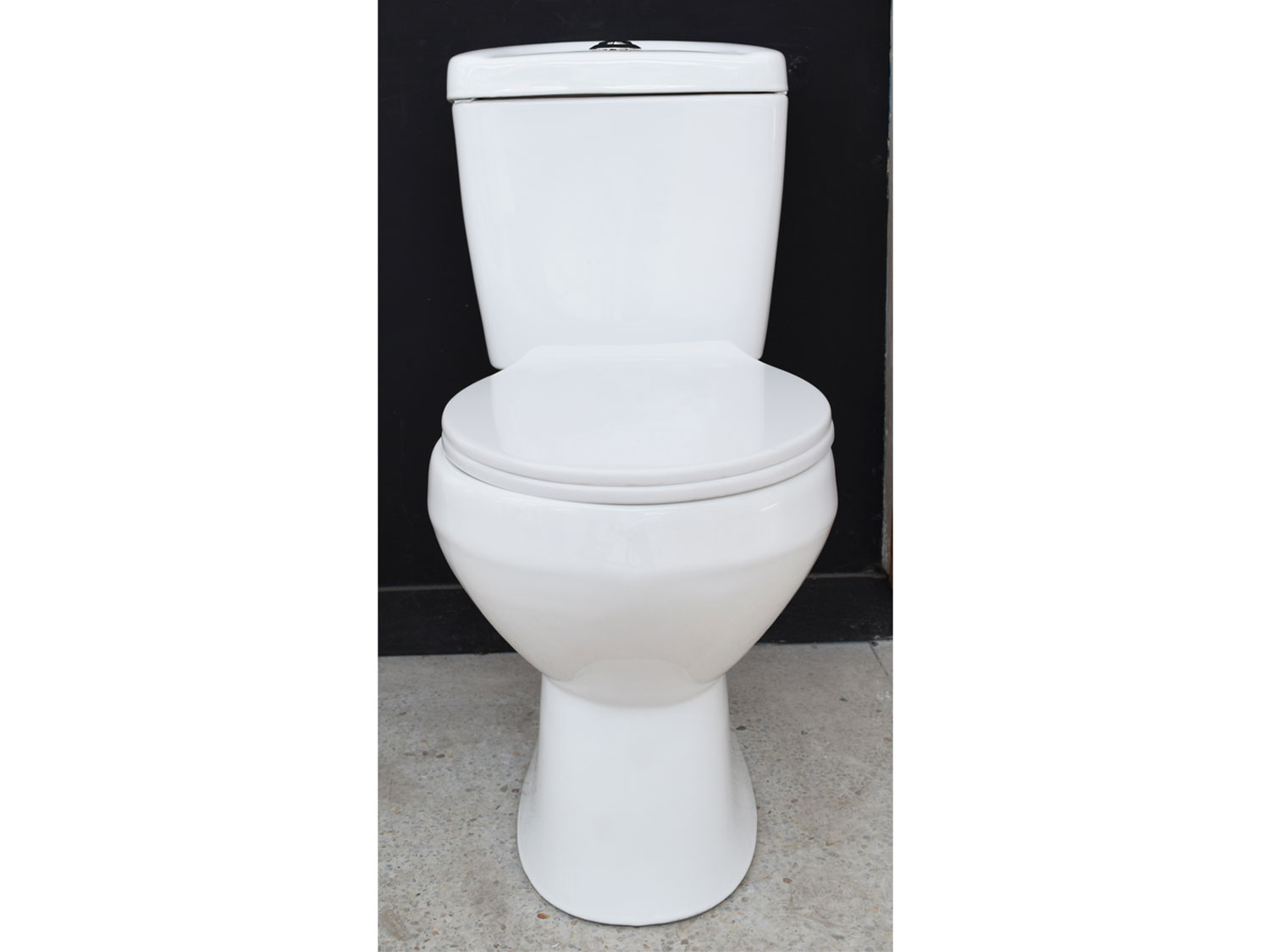 Ekos Alpha White Dual Top Flush Toilet Suite