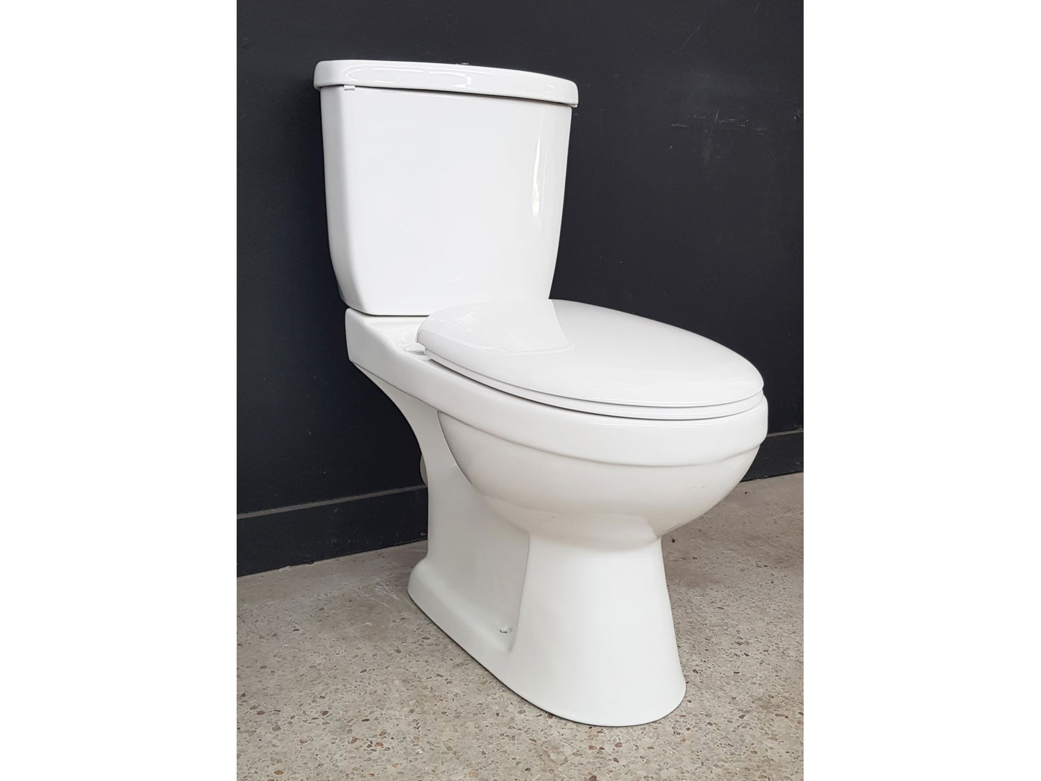 Ekos Beta White Dual Top Flush Toilet Suite