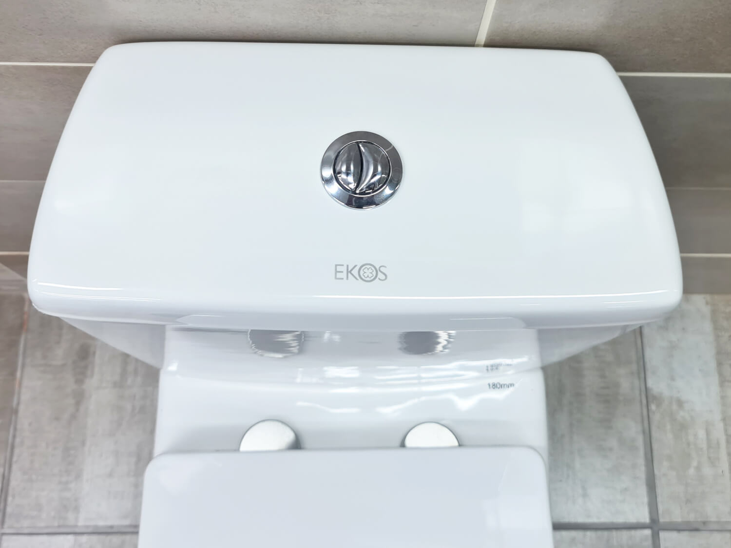EKOS Nevada White Dual Top Flush Toilet Suite Cistern
