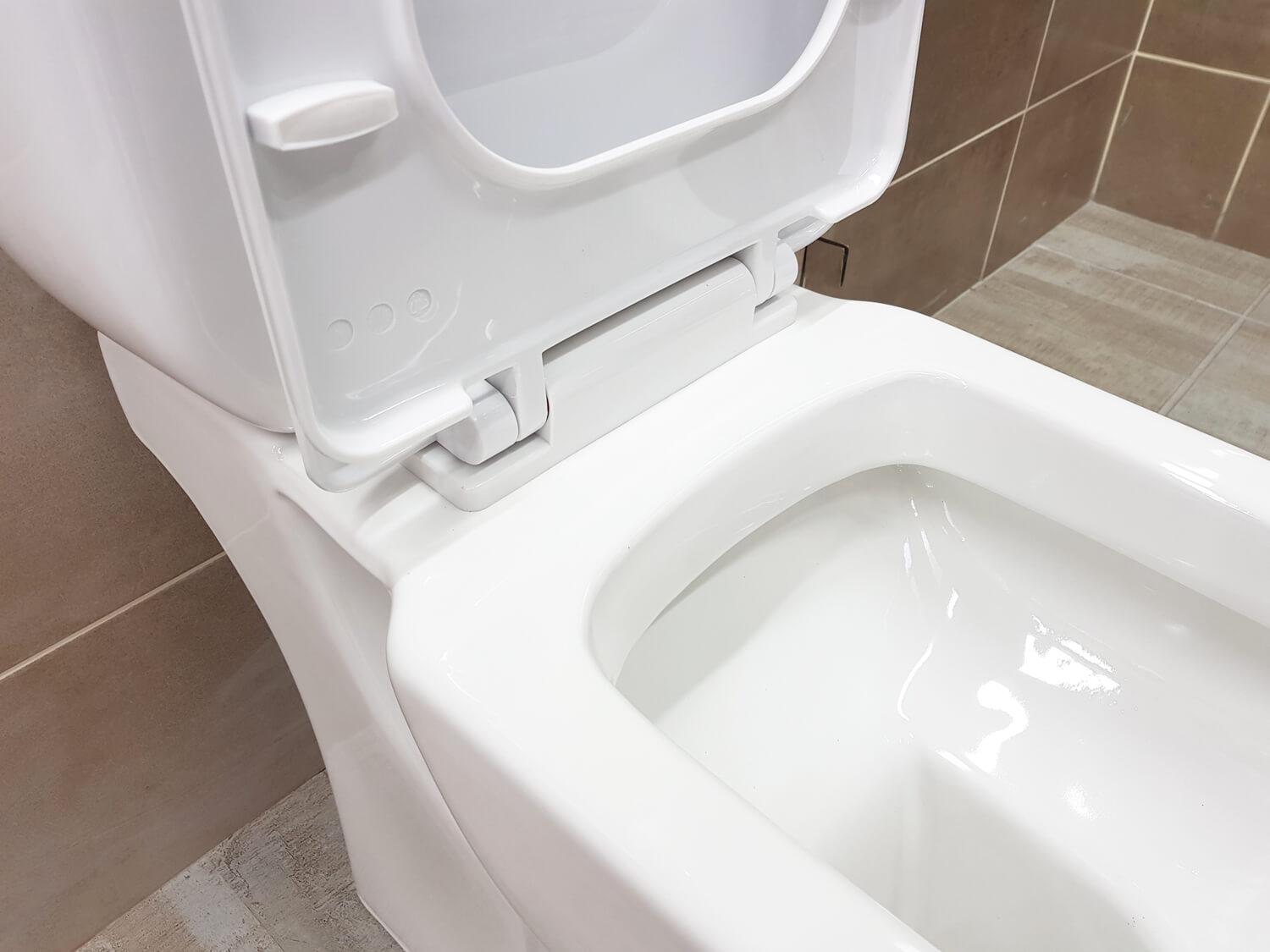 EKOS Boston White Dual Top Flush Toilet Suite Pan