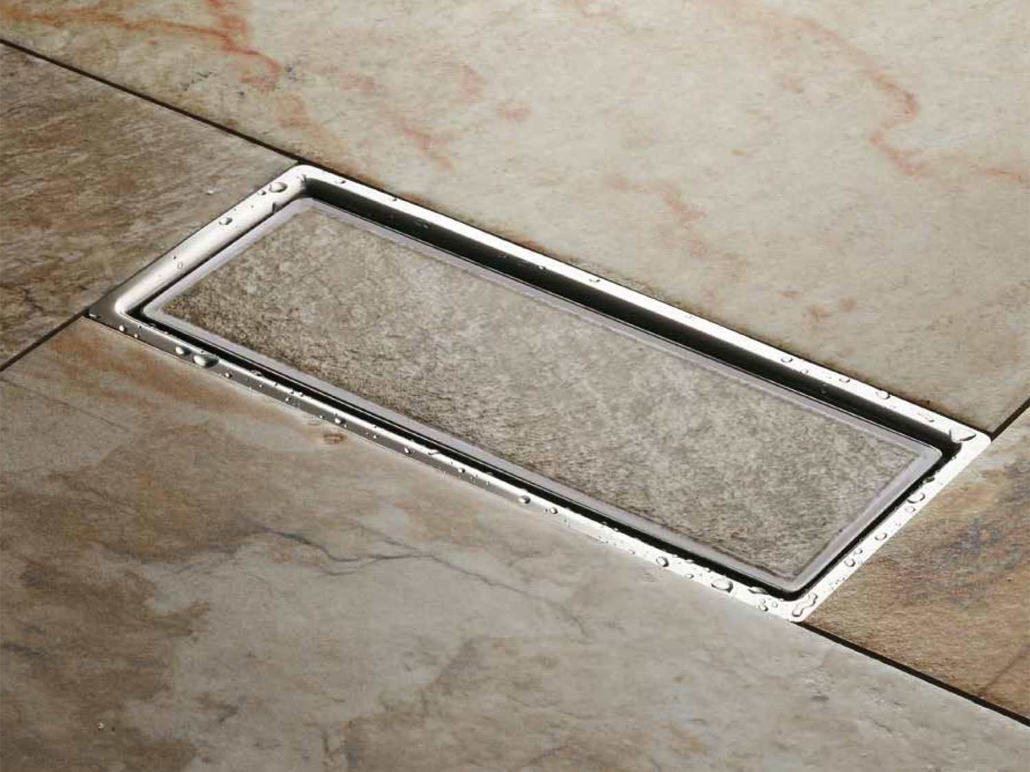 Floor Drain Linear Revolution With Tile Holder