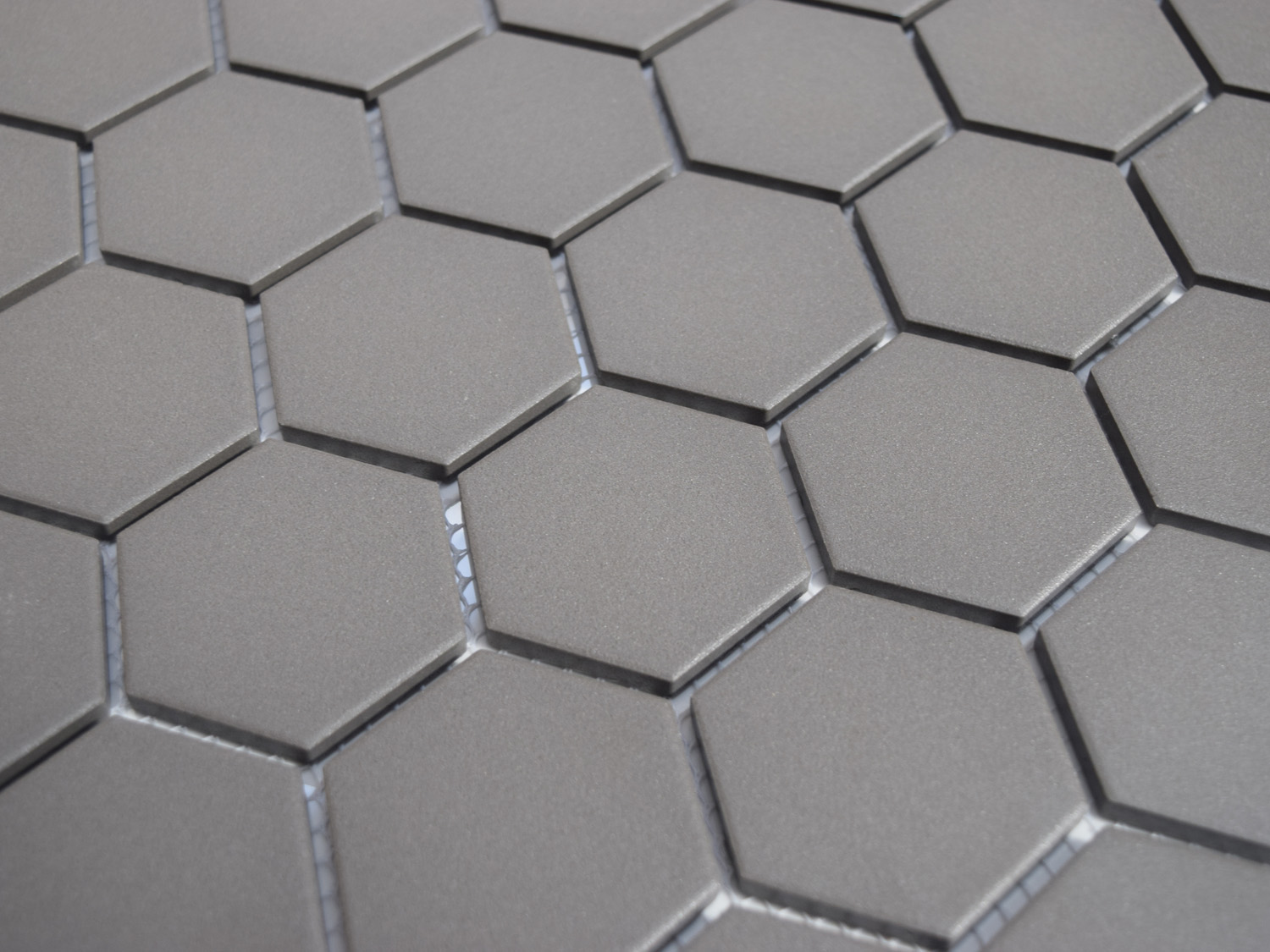 grey hexagonal mosaic 