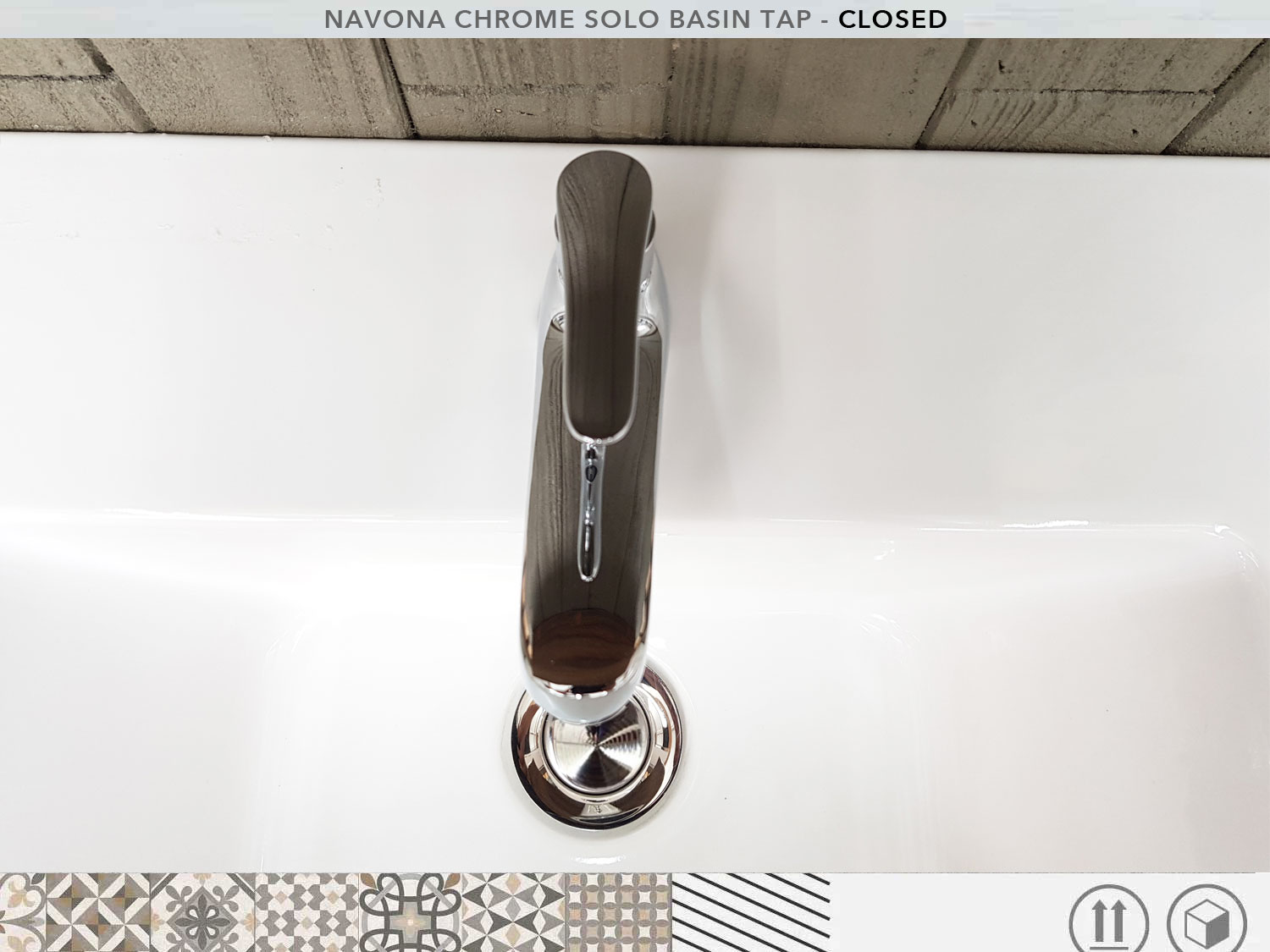 Navona Chrome Solo Basin Tap
