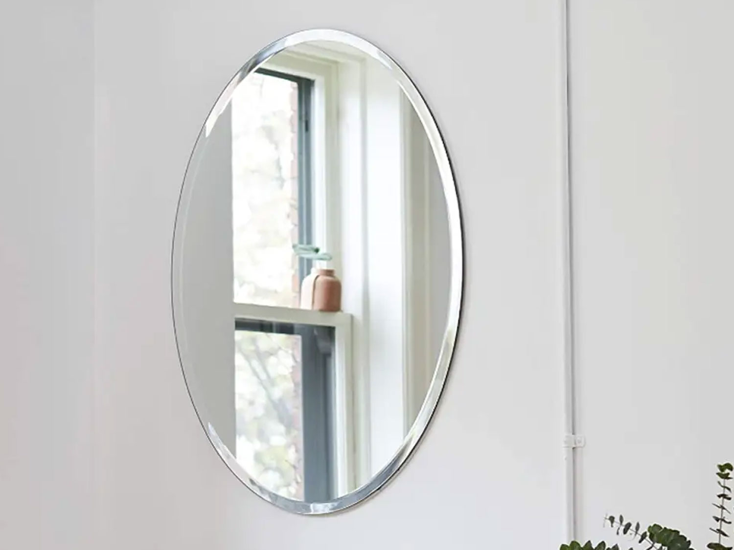 Oval Bevelled Edge Mirror - 500 x 700mm