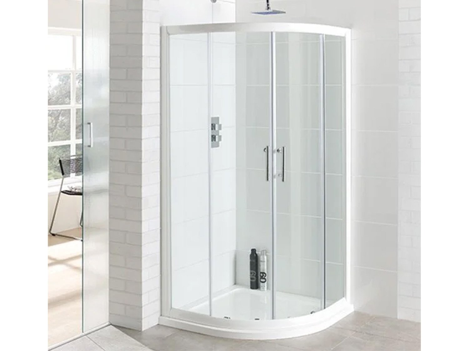 Quadrant White Shower Enclosure