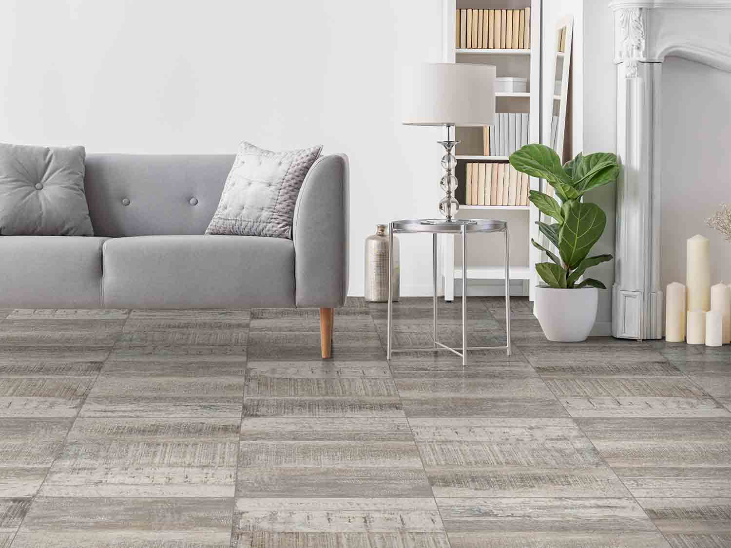 Ecowood Grey Rectified Matt Hard Body Ceramic Floor Tile