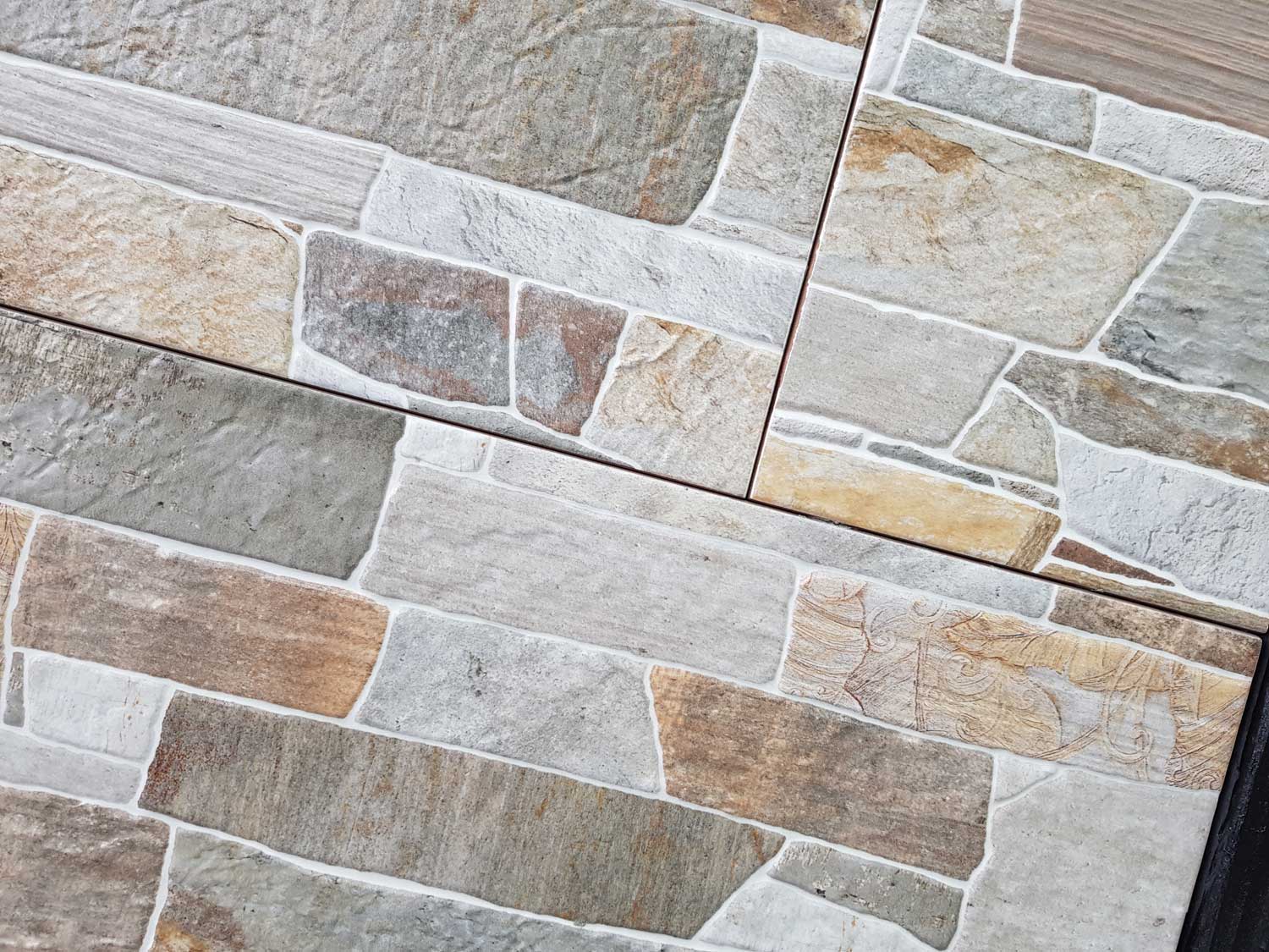 Texas Beige Ceramic Wall Tile Close Up