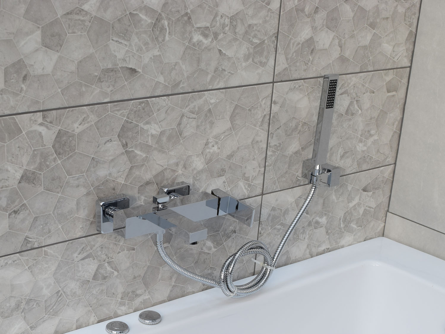 Tivoli Caserta Chrome Bath Mixer Wall Type