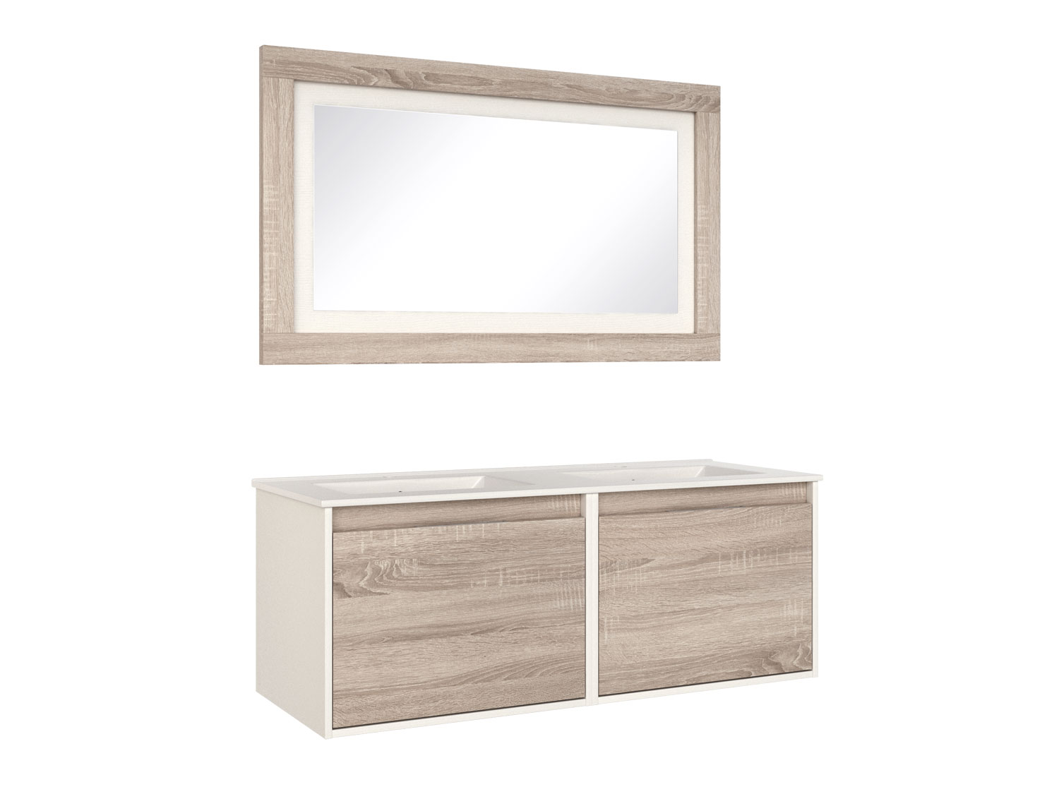 Valencia Caledonian Wall Hung Cabinet and Frame Mirror