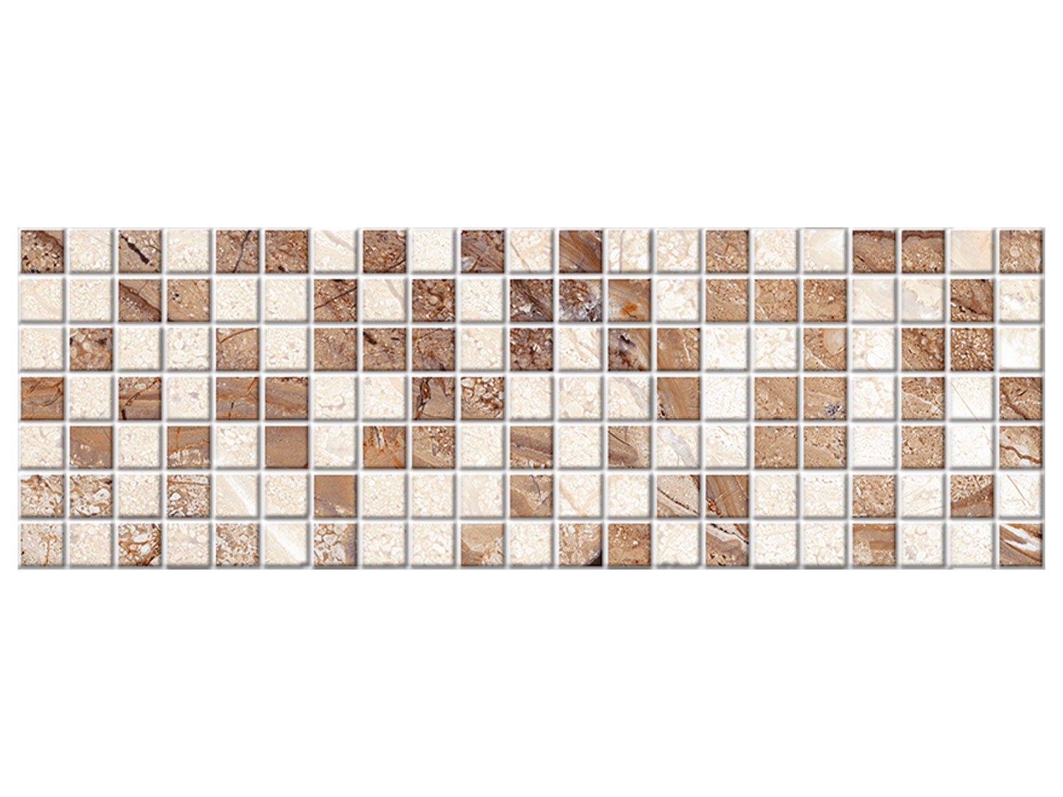 Viena Marron Ceramic Decor Wall Tile - 200 x 600mm