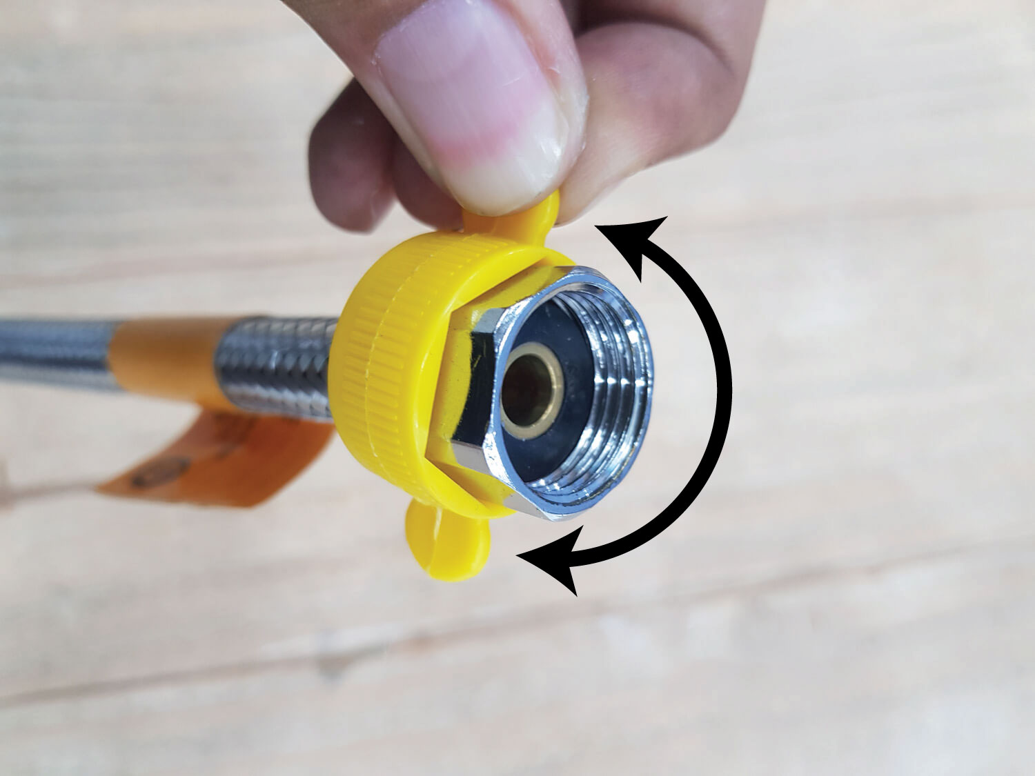 Yellow plastic fast loading wrench 